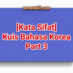 bahasa koreanya kata Sifat