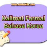 Kalimat Formal Bahasa Korea
