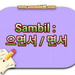 Tata Bahasa : Sambil (으면서 / 면서)