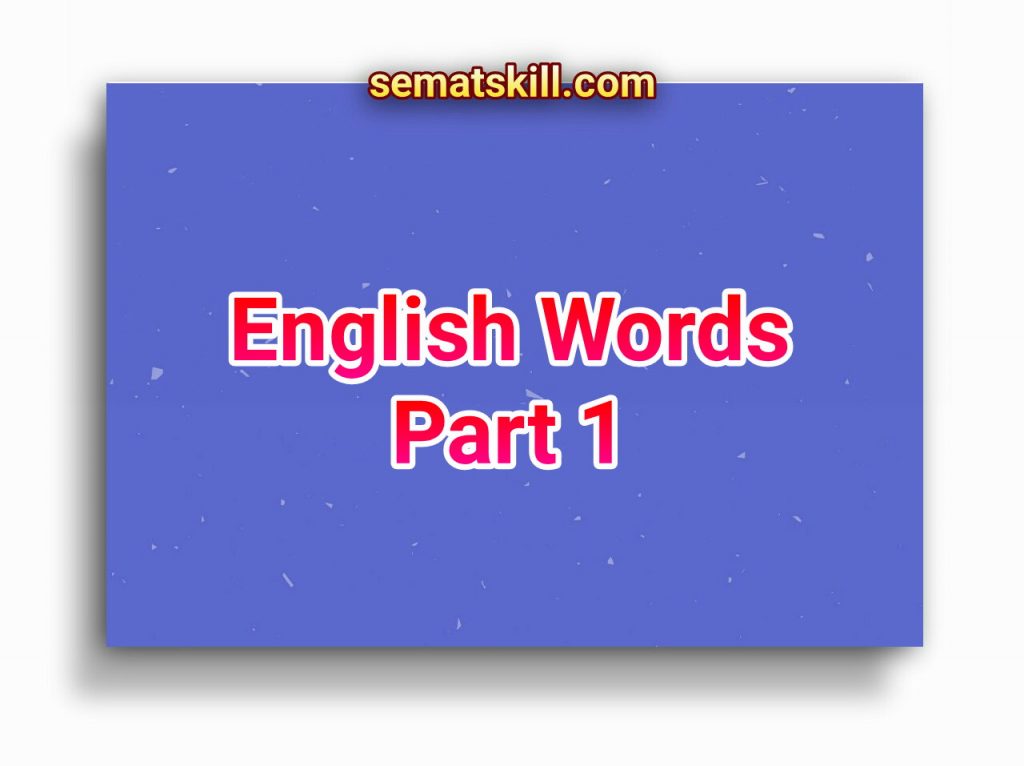 English Words Part 20