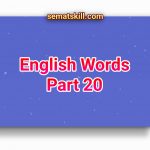 English Words Part 1