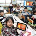 sistem pendidikan di Korea sudah berbasis teknologi sejak dini