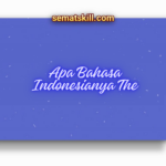Apa Bahasa Indonesianya The dalam Berbagai Penggunaan